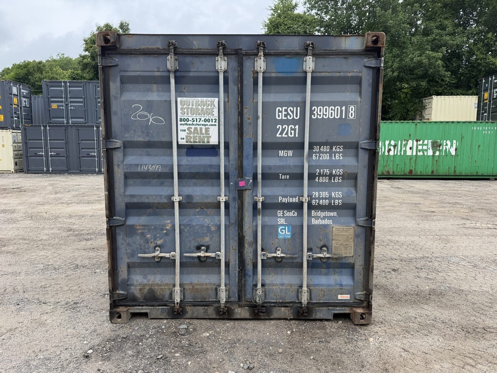 20ft Used Shipping Storage Container – 8ft x 8.5ft - Image 2